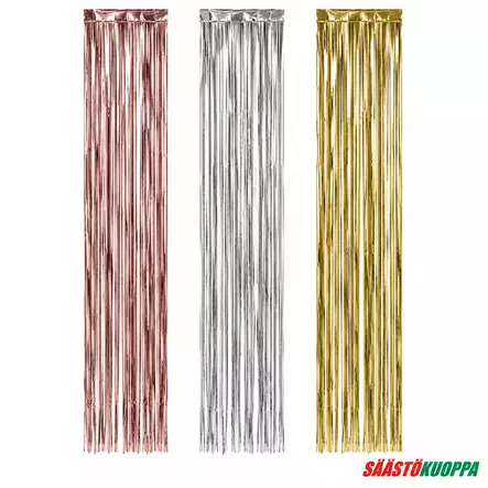 Party -oviverho 1 kpl, 200x20 cm - Telineet ja kuljetustarvikkeet - 6438159385459 - 1