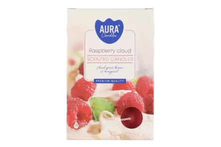 Rasperry tuoksulämpökynttilä 6kpl - Tuoksukynttilät - 5906927037349 - 2