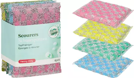 Siivoussieni 4kpl /pkt - Hankaussienet ja teräsvillat - 8721037881289 - 1