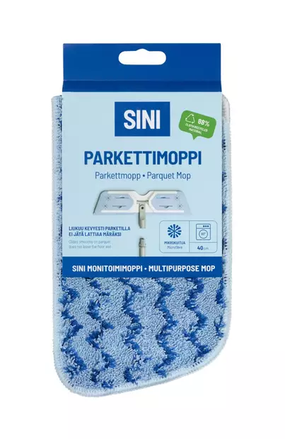 Sini Parkettimoppi mikrokuitua 40cm - Lattiamopit ja vaihto-osat - 6423800034749 - 2