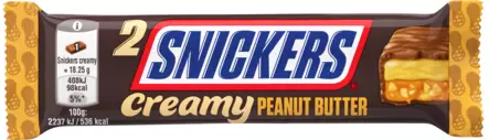 Snickers creamy peanut butter 36,5 g - Suklaat - 5900951310379 - 1