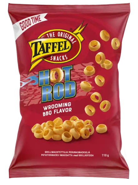 Taffel Hot Rod 110g - Sipsit, snacksit ja pähkinät - 6410380052409 - 1