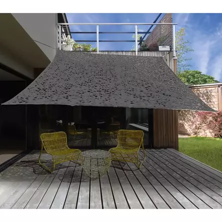 Väri harmaaleveys 300 cmkorkeus 300 cmmateriaali muovipituus 300 cm - Aurinkovarjot ja -jalat - 8719202896749 - 1