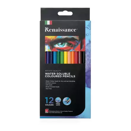 VESILIUKOISET PUUVÄRIKYNÄT 12 VÄRIÄ - Muut askartelutarvikkeet - 8851907130169 - 1