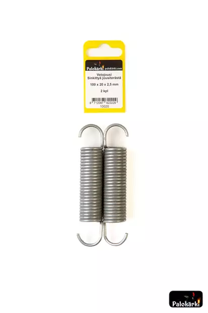 Vetojousi sinkittyä jousiterästä 100x20x2,5mm 2kpl - Muut kiinnitystarvikkeet ja lajitelmat - 8712067822229 - 1