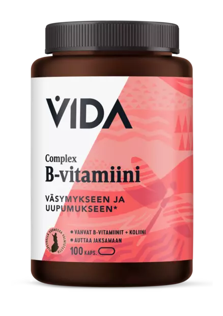 Vida Complex B-vitamiini 100kaps - Vitamiinit ja mineraalit - 6430080441549 - 2