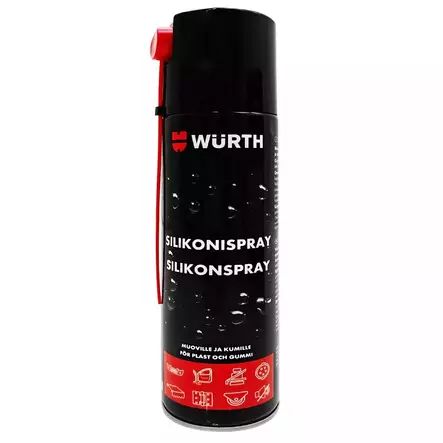 Silikonispray Wurth 500 ml Black Edition - Muut huolto- ja korjauskemikaalit - 4099618563539 - 1