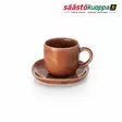 HEIROL kahvikuppi+asetti svelte terracot - Mukit ja kahvikupit - 6419287142039 - 1