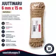 Juuttinaru 6mm/15m - Köydet ja narut - 6438159115209 - 1