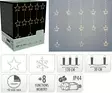 Led-valoverho tähti, lumihiutale - Jouluvalot - 8721037582599 - 1
