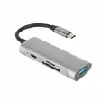 Mobia adapteri USB-C -> USB-C + USB-A + MicroSD/TF/SD - Puhelintarvikkeet ja laturit - 6430076525079 - 1