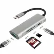 Mobia adapteri USB-C -> USB-C + USB-A + MicroSD/TF/SD - Puhelintarvikkeet ja laturit - 6430076525079 - 2