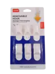 Ripustuskoukku 6kpl 1,9x3x1,5cm - Koukut ja naulakot - 6438506002039 - 1