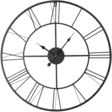 Seinäkello metallinen musta 60cm - Seinäkellot - 4740100798129 - 1