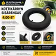 Sisäkumi 4-8.00 - Nokka-, halko-, kotti- ja pumppukärryt - 6438168001999 - 1