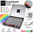 VÄRIKYNÄT/VESIVÄRIKYNÄT 24KPL - Puuvärikynät ja liidut - 8719202746389 - 1