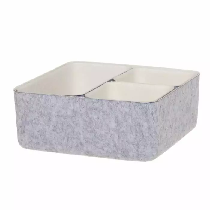 4Living Kori Candy huopa 4 kpl kerma/harmaa - Pienkalusteet - 6410416499239 - 1