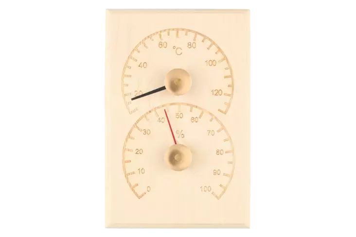 4living saunan lämpö ja kosteusmitari - Saunamittarit ja muut saunatarvikkeet - 6410413192089 - 2