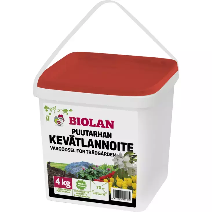 Puutarhan kevätlannoite 4kg - Kompostori- ja huussitarvikkeet - 6411963054919 - 1