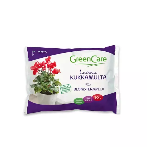 Greencare luomu kukkamulta 30L - Mullat ja turpeet - 6414504299459 - 1