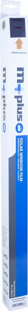 M+ ikkunakalvo 76x305cm 35% savu - Auton sisätilatarvikkeet - 6419121120919 - 1