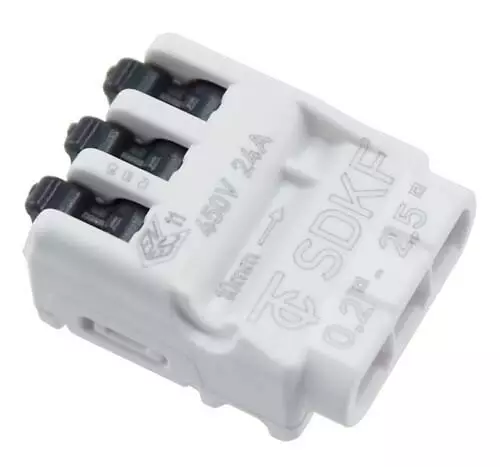 Harju yleisliitin 3-os. 25kpl avattava - Johtoliittimet - 6438140915849 - 1