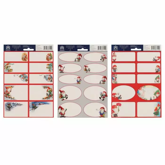 Winteria pakettitarra 20kpl lajitelma - Joulupaketointi ja -lahjakassit & kortit - 7332458870199 - 1