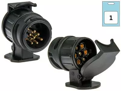 Adapteri 13NAP.-7NAP. - Peräkärryn pistokkeet ja rasiat - 6438255914669 - 1