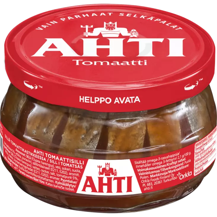 Ahti tomaattisilli 240/150g - Elintarvikkeet - 6417805941409 - 1