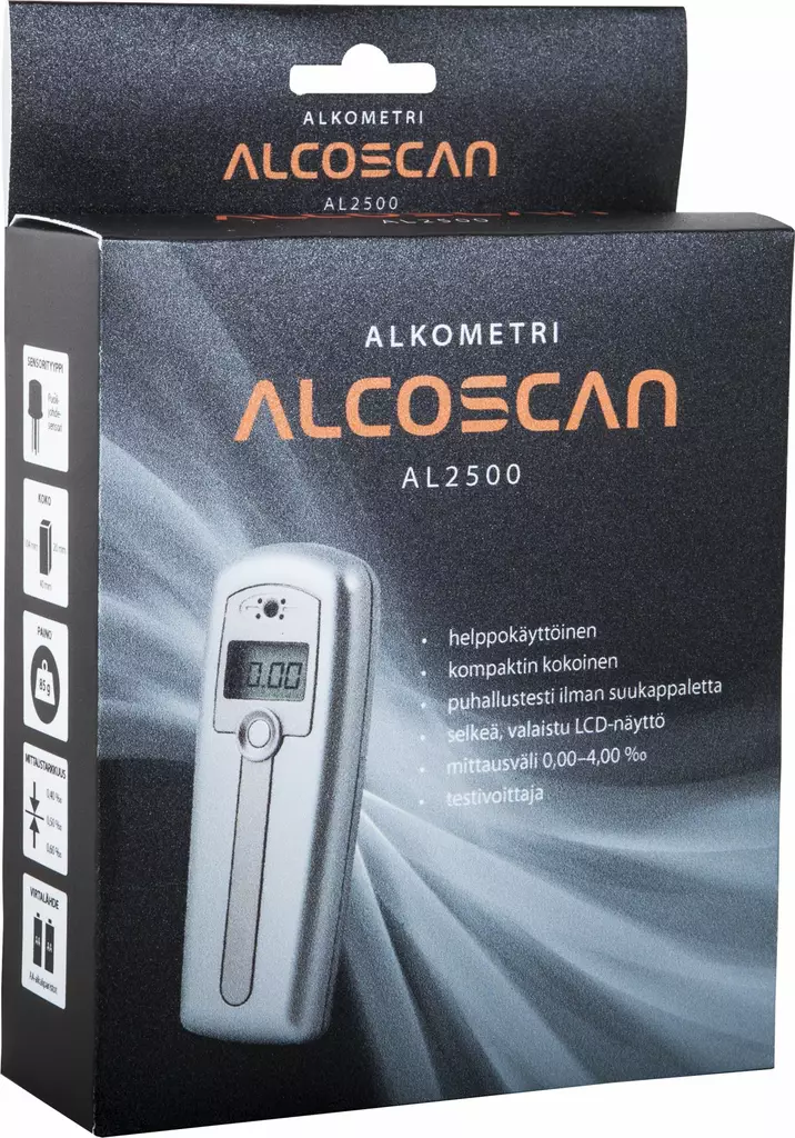 Alcoscan alkometri AL2500 - Muut autotarvikkeet - 6417196774099 - 1