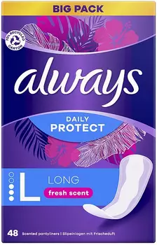 Always Daily Panty Liners Long Fresh - Pikkuhousunsuojat ja siteet - 8006540688939 - 1