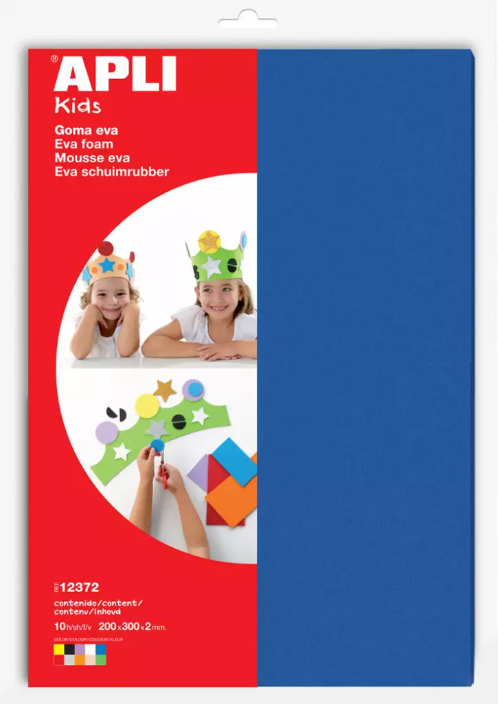 Apli softislevy Eva foam 20x30 10ark/laj - Askartelupaperit ja huovat - 8410782123729 - 1