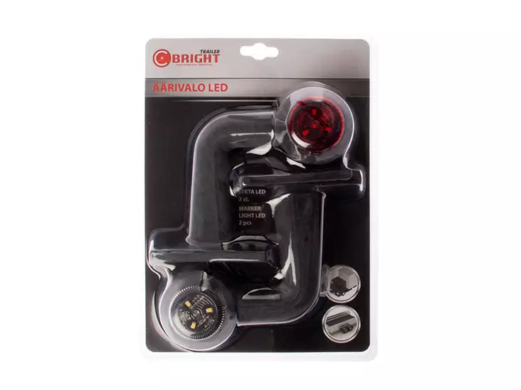 Autoline äärivalopari pun/val 12-24v - Peräkärryn valot - 6438255924149 - 1
