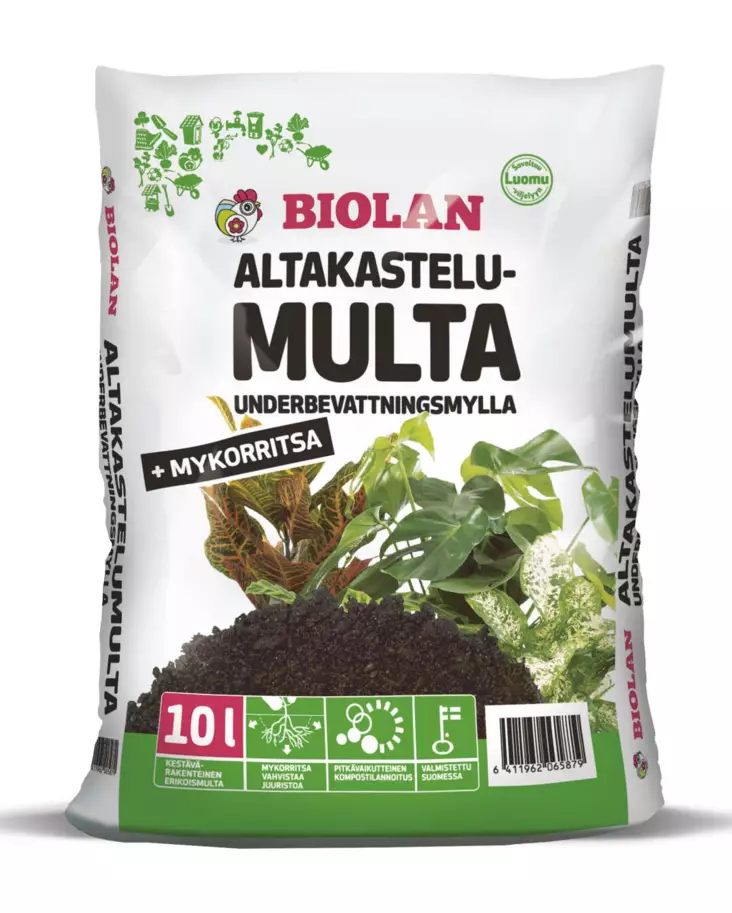 Biolan altakastelumulta 10L - Mullat ja turpeet - 6411962065879 - 1