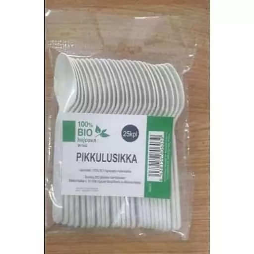 BIO Pikkulusikka 25kpl - Kertakäyttöaterimet - 6438159806039 - 1