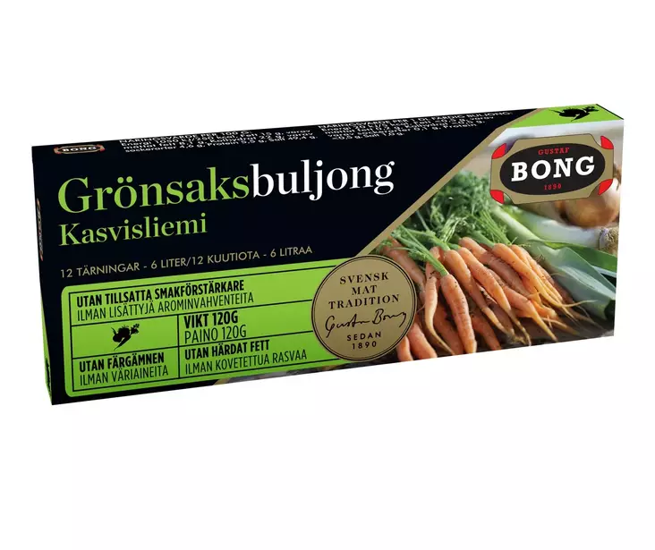 Bong kasvisliemikuutiot 12-pack 120g - Mausteet - 7322550049609 - 1