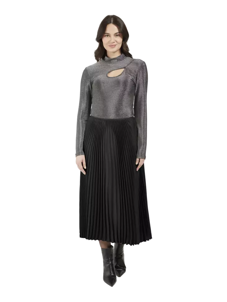 Brandtex pliseerattu hame musta XL - Naisten housut ja hameet - 5713242165769 - 1