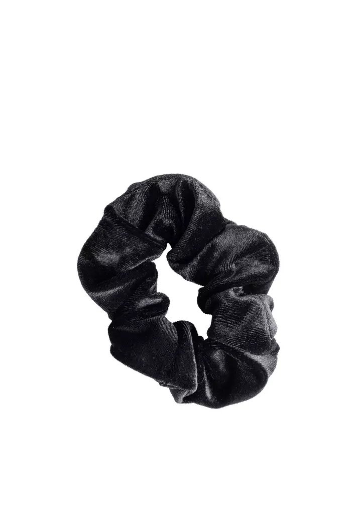 Cailap Hiusdonitsi iso sametti musta - Hiuskoristeet - 6416274412359 - 1