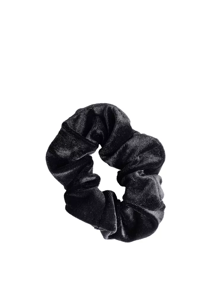 Cailap Hiusdonitsi iso sametti musta - Hiuskoristeet - 6416274412359 - 1