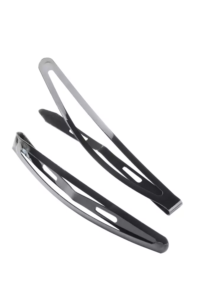 Cailap Hiusnapsu metalli musta 2kpl - Hiuskoristeet - 6416274382249 - 1