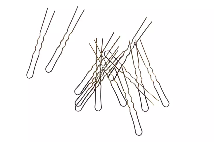 Cailap hiuspinni hengetön ruskea 5cm - Hiuskoristeet - 6416274382669 - 1