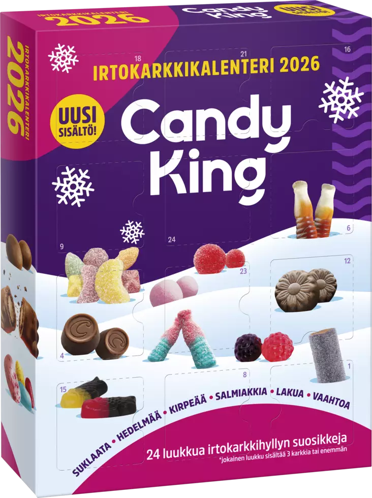 Candyking irtokarkit joulukaleri 570g - Suklaat - 6420256915349 - 1