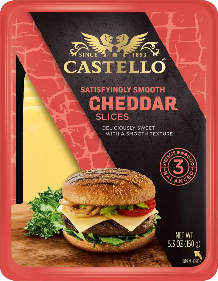CASTELLO CHEDDAR SIIVUT 150G - Kissat - 5000246727629 - 1