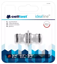 Cellfast jatkoliitin 1/2 ideal line plus - Puutarhaletkuliittimet ja tarvikkeet - 5907553505219 - 1