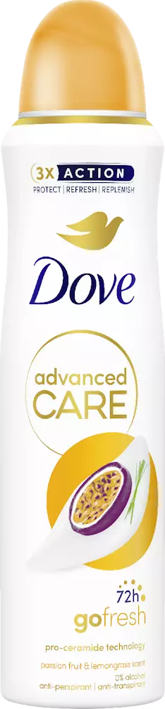 Dove 72h Advanced Care Passion Fruit antiperspirantti 150ml - Naisten deodorantit - 8720181291739 - 1