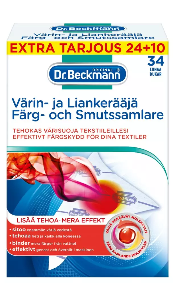 DR.BECKMANN VÄRIN- JA LIANKERÄÄJÄ 20KPL - Hiustenhoito ja hiuskoristeet - 4008455525419 - 1