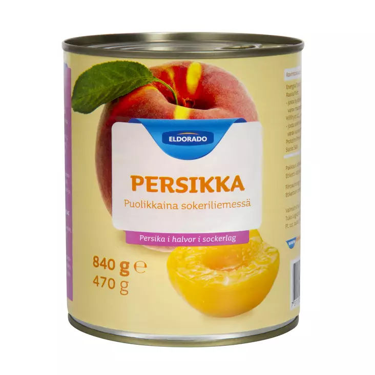Eldorado Persikka 820/470G - Hedelmä- ja marjasäilykkeet - 6430060508149 - 1
