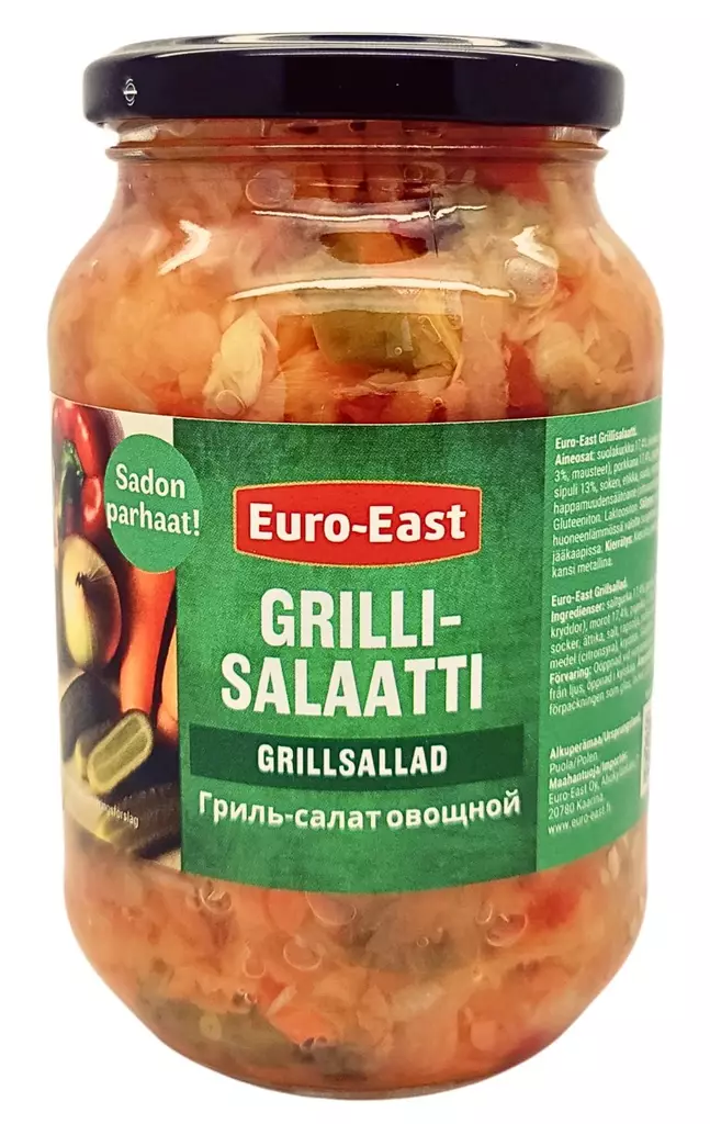 Euro-East grillisalaatti 460g - Hedelmä- ja marjasäilykkeet - 6430044380709 - 1