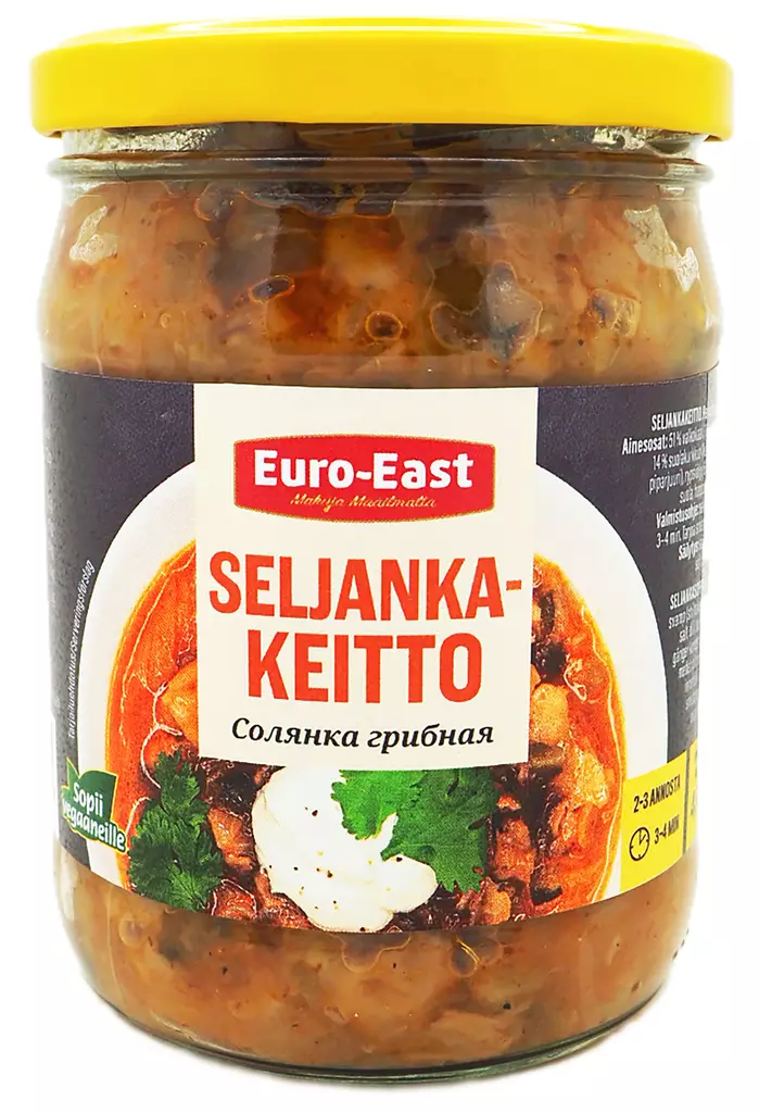 Euro-East seljankakeitto sienillä 480g - Elintarvikkeet - 4032549001039 - 1