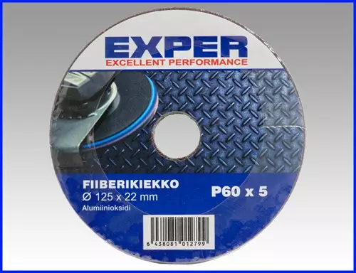 Exper fiiber-laikka 125x22mm K60 5kpl - Hiomalaikat - 6438081012799 - 1